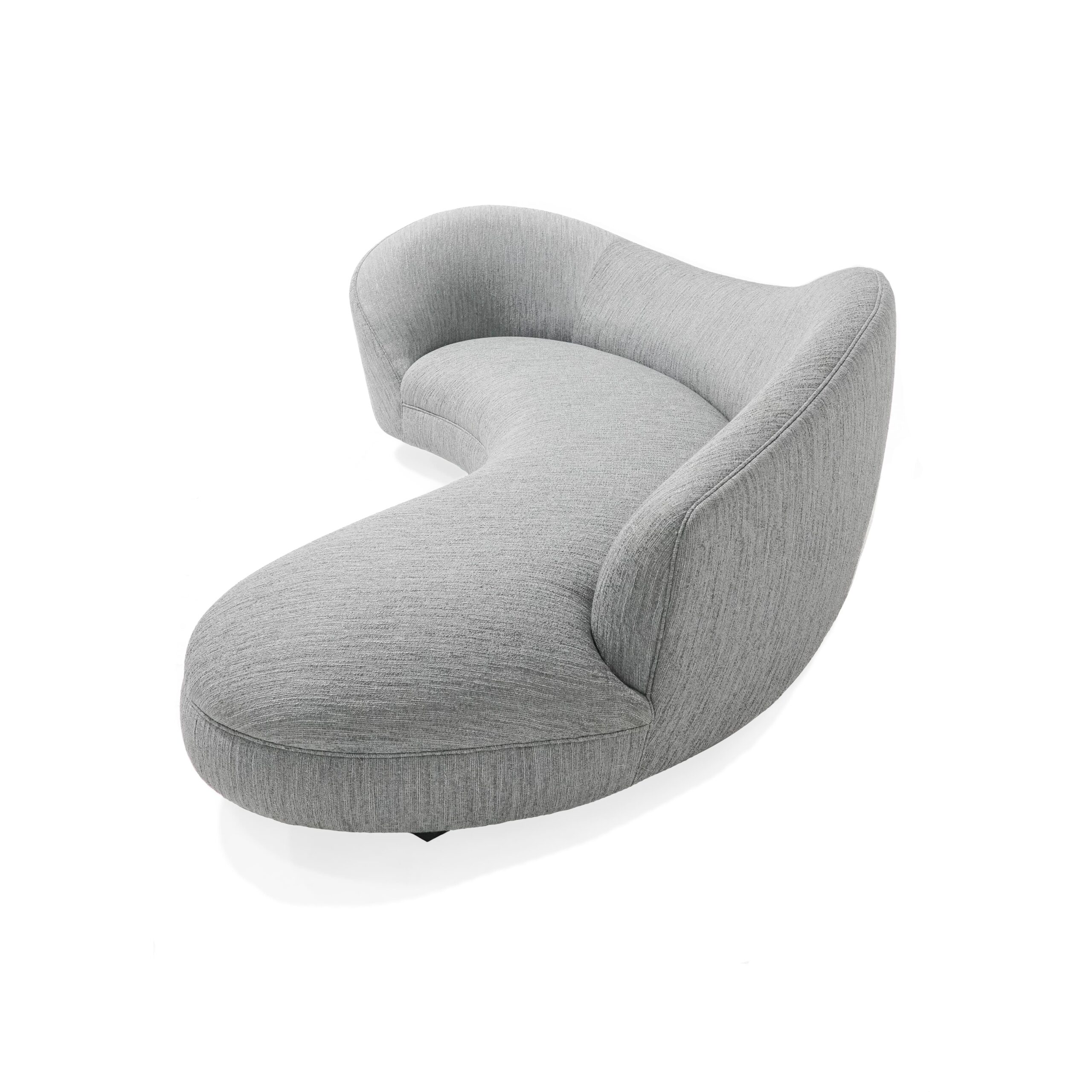 Cesa Design sofá curvo color gris